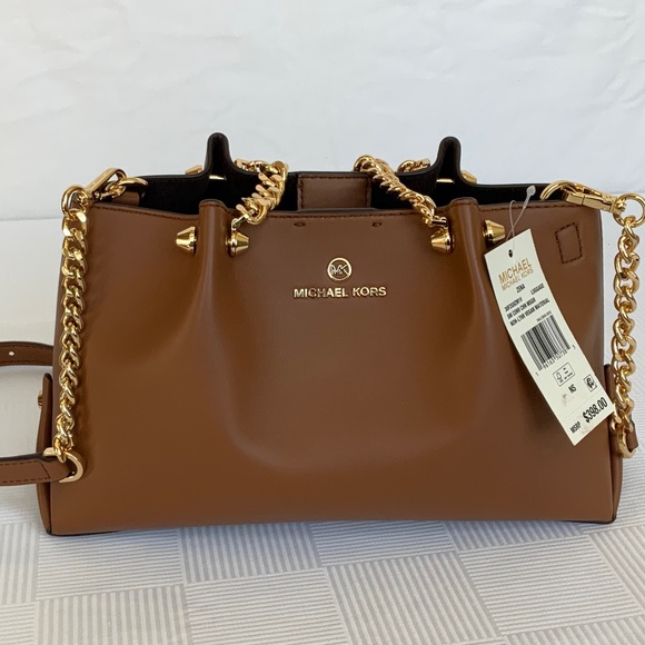 Micheal Kors - Zena Small Convertible Chain Messenger - NWT - Picture 1 of 9